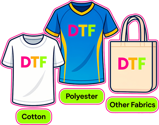 Transfers DTF para t-shirts e vestuário